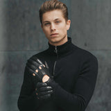 Autohandschoenen Heren Zwart - Handgemaakt in Italië - Fratelli Orsini – Luxe Leren Handschoenen – Handgemaakt in Italië – Fratelli Orsini® - 6