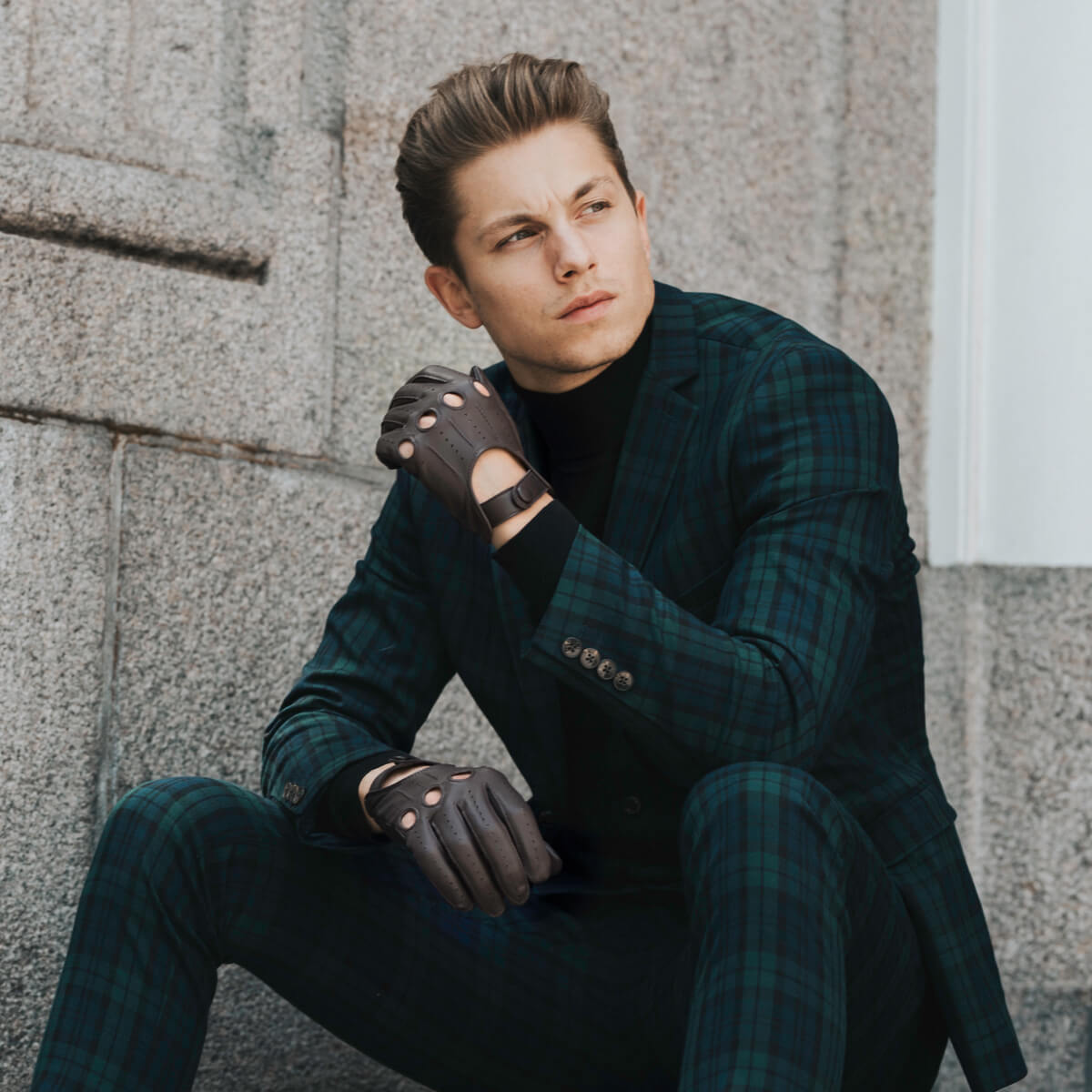 Autohandschoenen Heren - Donkerbruin - Handgemaakt in Italië – Luxe Leren Handschoenen – Handgemaakt in Italië – Fratelli Orsini® - 4