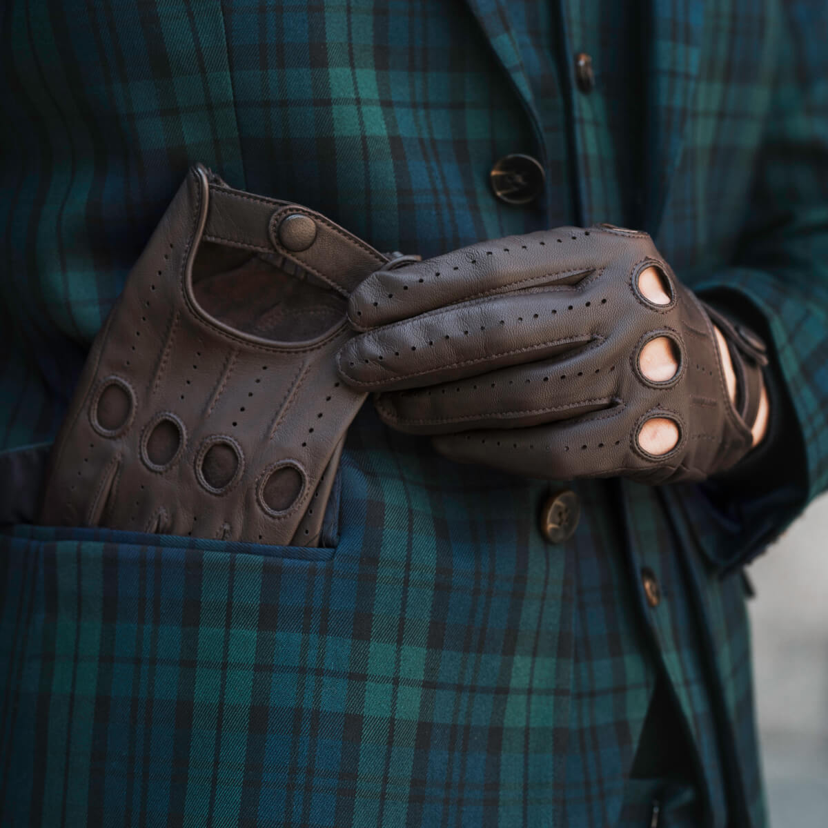 Autohandschoenen Heren - Donkerbruin - Handgemaakt in Italië – Luxe Leren Handschoenen – Handgemaakt in Italië – Fratelli Orsini® - 5