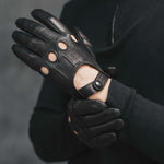 Autohandschoenen Heren Zwart - Handgemaakt in Italië - Fratelli Orsini – Luxe Leren Handschoenen – Handgemaakt in Italië – Fratelli Orsini® - 7