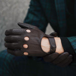 Autohandschoenen Heren - Donkerbruin - Handgemaakt in Italië – Luxe Leren Handschoenen – Handgemaakt in Italië – Fratelli Orsini® - 8