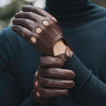 Autohandschoenen Heren Bruin - Handgemaakt in Italië - Fratelli Orsini – Luxe Leren Handschoenen – Handgemaakt in Italië – Fratelli Orsini® - 8