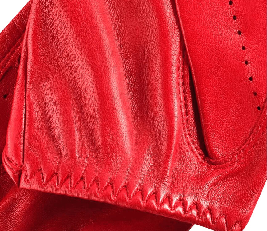 Autohandschoenen Dames Rood - Handgemaakt in Italië – Luxe Leren Handschoenen – Handgemaakt in Italië – Fratelli Orsini® - 4