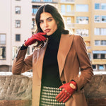 Autohandschoenen Dames Rood - Handgemaakt in Italië – Luxe Leren Handschoenen – Handgemaakt in Italië – Fratelli Orsini® - 6
