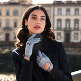 Autohandschoenen Dames Lichtblauw - Handgemaakt in Italië – Luxe Leren Handschoenen – Handgemaakt in Italië – Fratelli Orsini® - 5