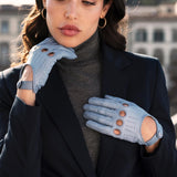 Autohandschoenen Dames Lichtblauw - Handgemaakt in Italië – Luxe Leren Handschoenen – Handgemaakt in Italië – Fratelli Orsini® - 6