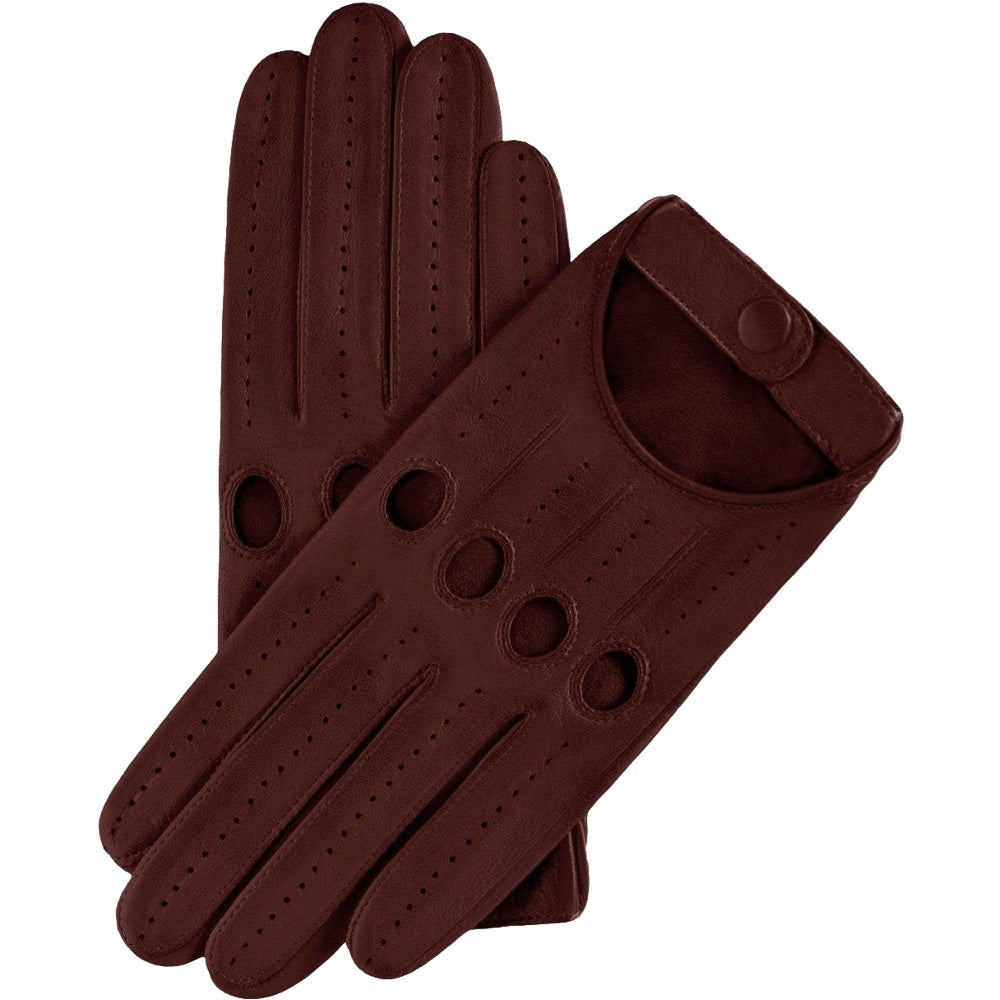 Autohandschoenen Dames Cordovan - Handgemaakt in Italië – Luxe Leren Handschoenen – Handgemaakt in Italië – Fratelli Orsini® - 1