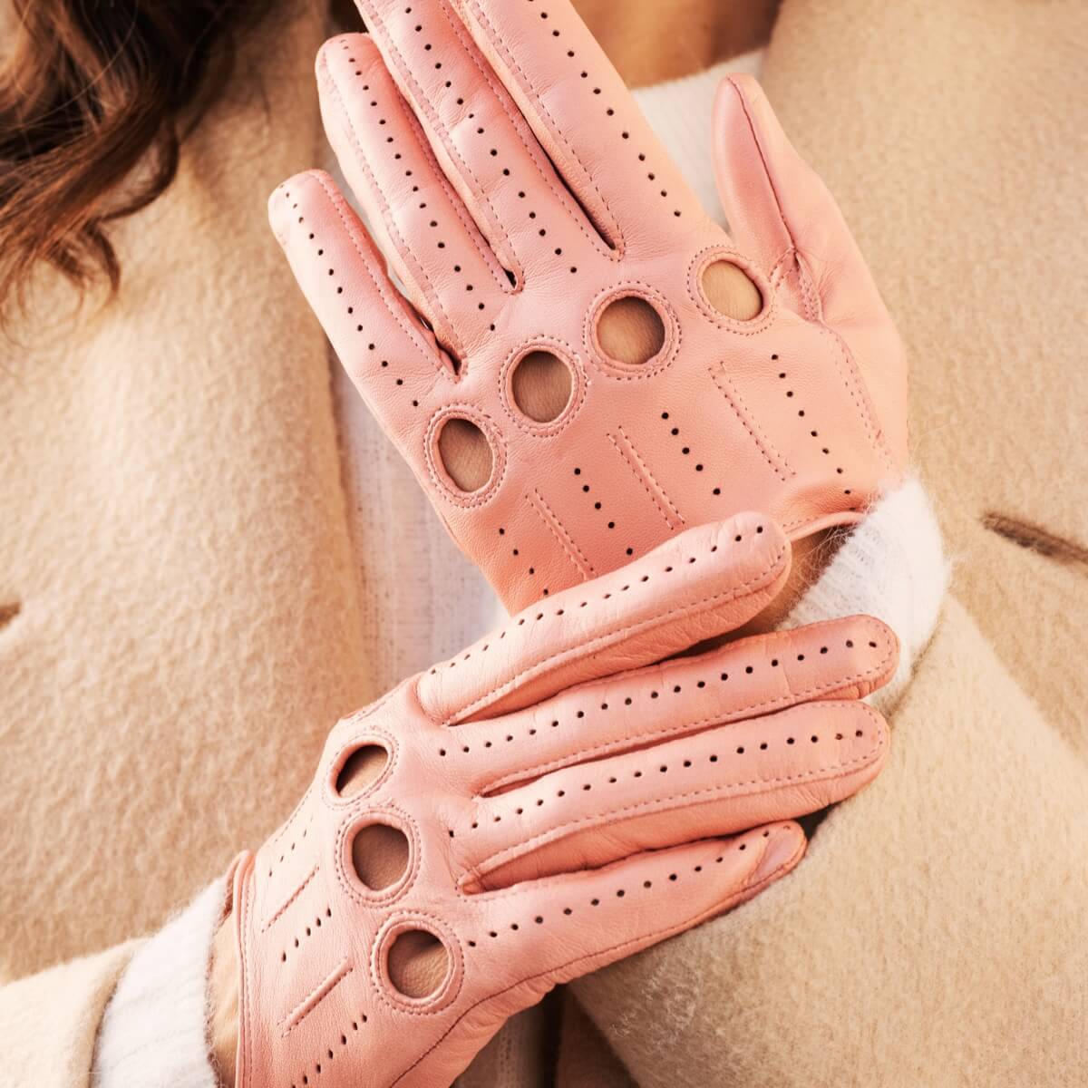 Autohandschoenen Dames Roze - Handgemaakt in Italië – Luxe Leren Handschoenen – Handgemaakt in Italië – Fratelli Orsini® - 5
