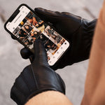 Leren Handschoenen Zwart Heren - Touchscreen - Handgemaakt in Italië – Luxe Leren Handschoenen – Handgemaakt in Italië – Fratelli Orsini® - 7