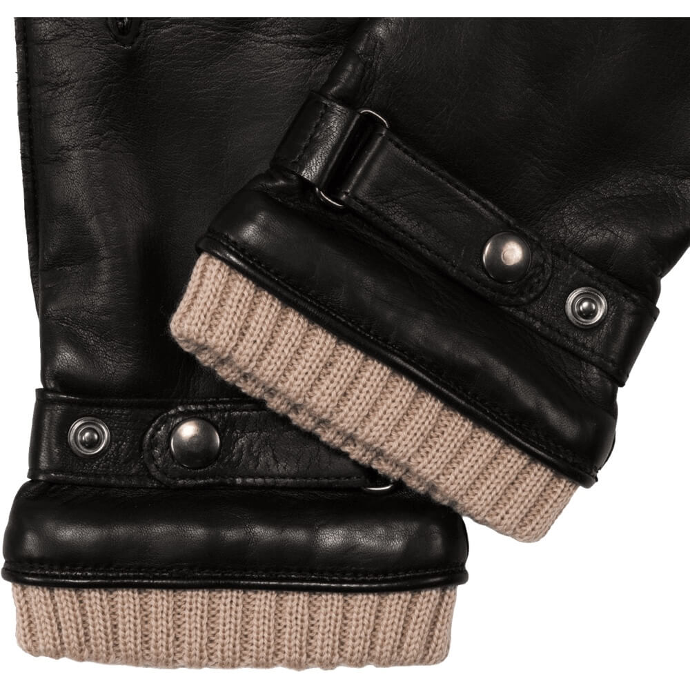 Leren Handschoenen Zwart Heren - Touchscreen - Alonzo - Handgemaakt in Italië – Luxe Leren Handschoenen – Handgemaakt in Italië – Fratelli Orsini® - 3
