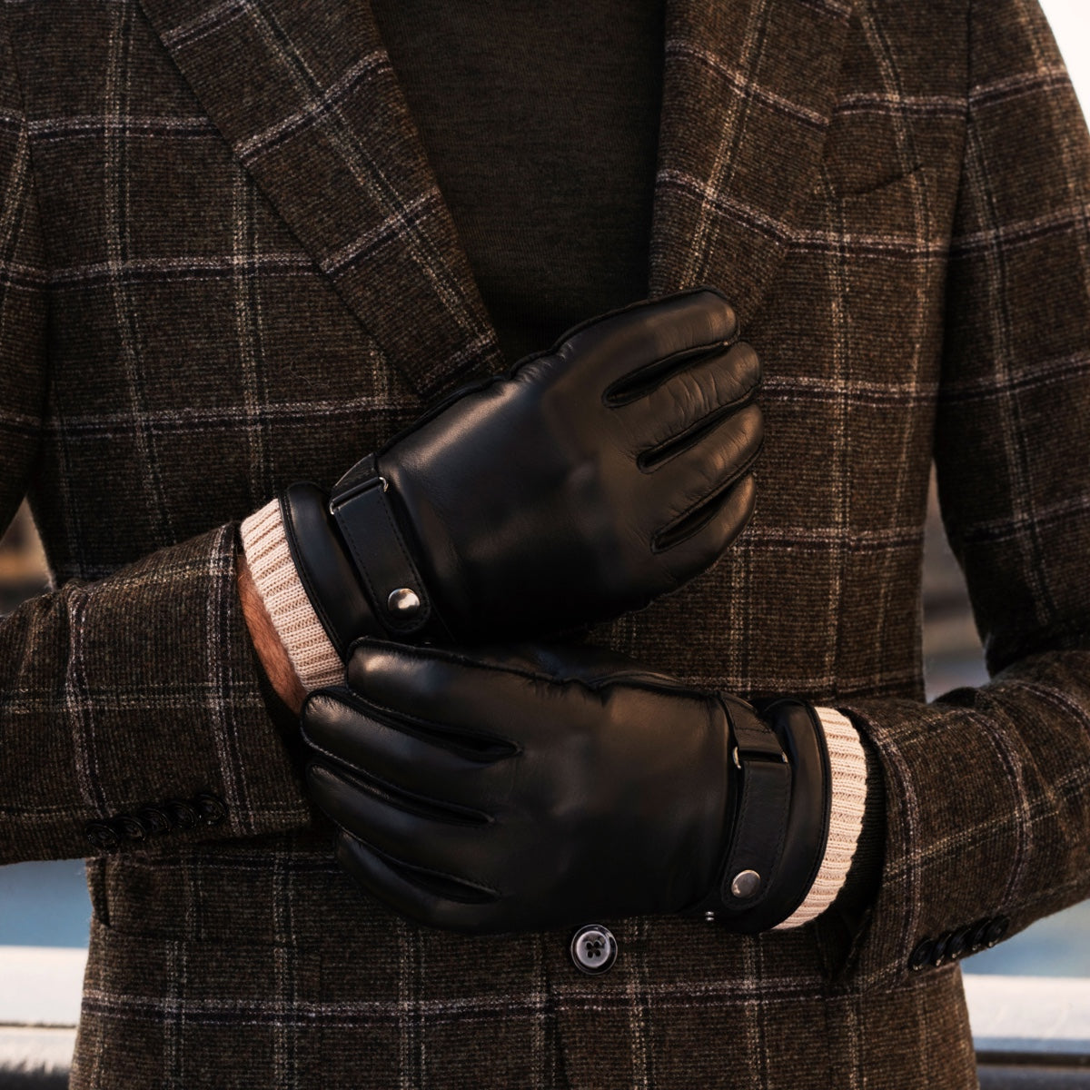Leren Handschoenen Zwart Heren - Touchscreen - Alonzo - Handgemaakt in Italië – Luxe Leren Handschoenen – Handgemaakt in Italië – Fratelli Orsini® - 9