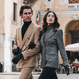 Zwarte Leren Handschoenen Dames - Witte Vacht  - Handgemaakt in Italië – Luxe Leren Handschoenen – Handgemaakt in Italië – Fratelli Orsini® - 10