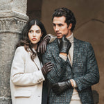 Bruine Leren Handschoenen Dames - Bruine Vacht - Handgemaakt in Italië – Luxe Leren Handschoenen – Handgemaakt in Italië – Fratelli Orsini® - 7