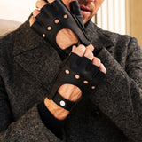 Autohandschoenen Heren Zwart - Hertenleer - Handgemaakt in Italië – Luxe Leren Handschoenen – Handgemaakt in Italië – Fratelli Orsini® - 3