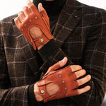 Autohandschoenen Heren Bruin - Hertenleer - Handgemaakt in Italië – Luxe Leren Handschoenen – Handgemaakt in Italië – Fratelli Orsini® - 4