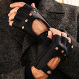 Autohandschoenen Heren Zwart - Hertenleer - Handgemaakt in Italië – Luxe Leren Handschoenen – Handgemaakt in Italië – Fratelli Orsini® - 7