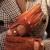 Autohandschoenen Dames Bruin - Deerskin - Handgemaakt in Italië – Luxe Leren Handschoenen – Handgemaakt in Italië – Fratelli Orsini® - 4