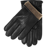 Zwarte Leren Handschoenen Heren Touchscreen - 100% Cashmere - Gemaakt in Italië – Luxe Leren Handschoenen – Handgemaakt in Italië – Fratelli Orsini® - 1