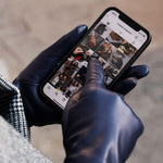 Leren Handschoenen Dames Navy - Touchscreen - Gemaakt in Italië - 100% Cashmere - Gemaakt in Italië – Luxe Leren Handschoenen – Handgemaakt in Italië – Fratelli Orsini® - 5