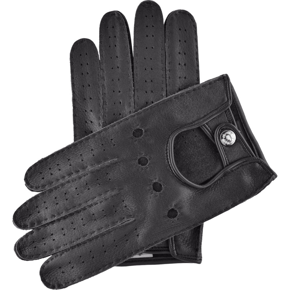 Autohandschoenen Heren Zwart - Handgemaakt in Italië - Deerskin – Luxe Leren Handschoenen – Handgemaakt in Italië – Fratelli Orsini® - 1