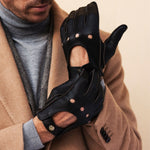 Autohandschoenen Heren Donkerbruin - Handgemaakt in Italië - Deerskin – Luxe Leren Handschoenen – Handgemaakt in Italië – Fratelli Orsini® - 6