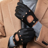 Autohandschoenen Heren Donkerbruin - Handgemaakt in Italië - Deerskin – Luxe Leren Handschoenen – Handgemaakt in Italië – Fratelli Orsini® - 8