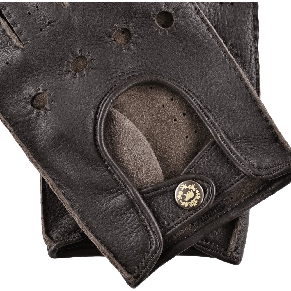 Autohandschoenen Heren Donkerbruin - Handgemaakt in Italië - Deerskin – Luxe Leren Handschoenen – Handgemaakt in Italië – Fratelli Orsini® - 2