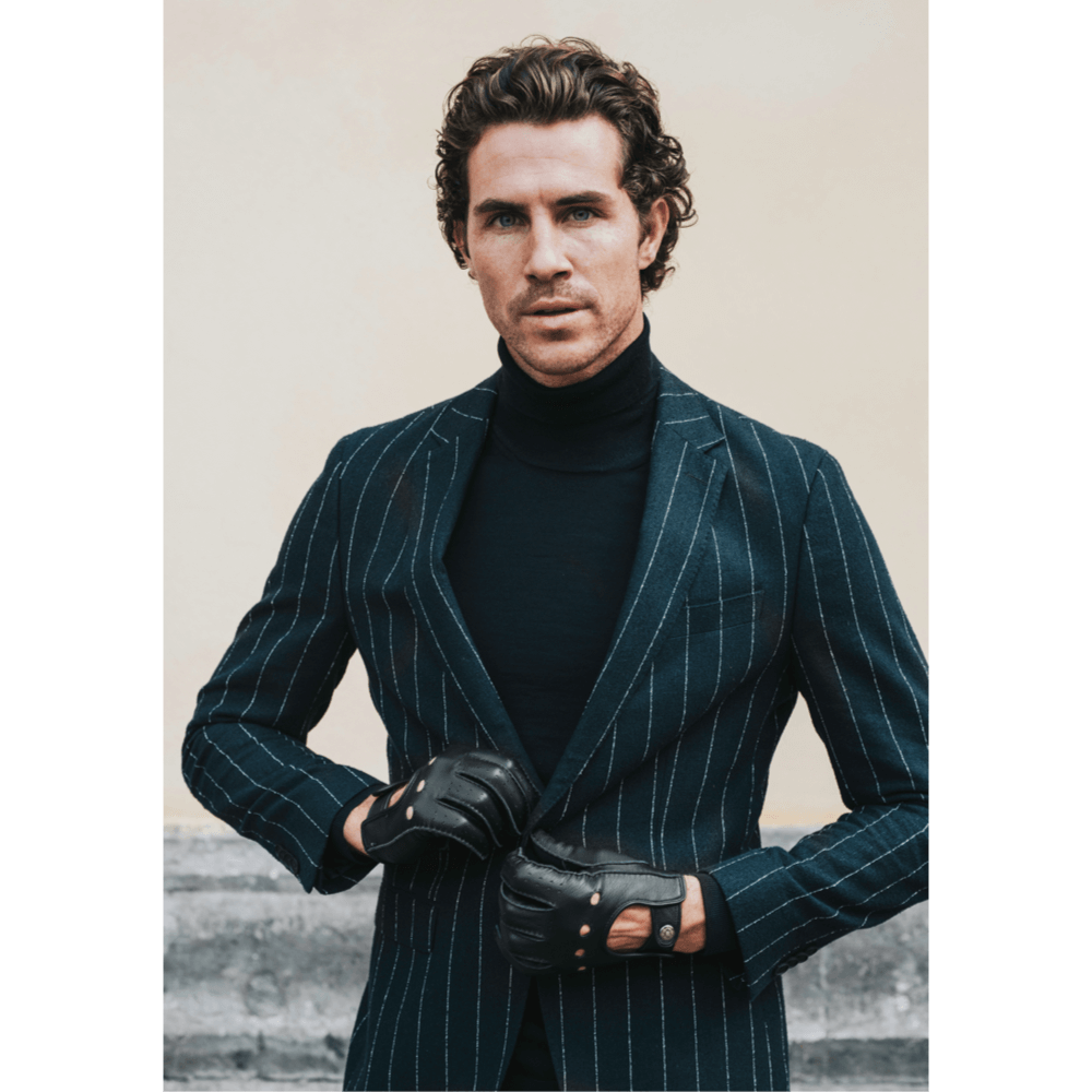 Autohandschoenen Heren Zwart - Handgemaakt in Italië - Deerskin – Luxe Leren Handschoenen – Handgemaakt in Italië – Fratelli Orsini® - 3