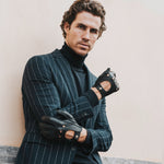 Autohandschoenen Heren Zwart - Handgemaakt in Italië - Deerskin – Luxe Leren Handschoenen – Handgemaakt in Italië – Fratelli Orsini® - 5