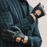 Autohandschoenen Heren Zwart - Handgemaakt in Italië - Deerskin – Luxe Leren Handschoenen – Handgemaakt in Italië – Fratelli Orsini® - 7