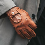 Autohandschoenen Heren Bruin - Deerskin - Handgemaakt in Italië – Luxe Leren Handschoenen – Handgemaakt in Italië – Fratelli Orsini® - 3