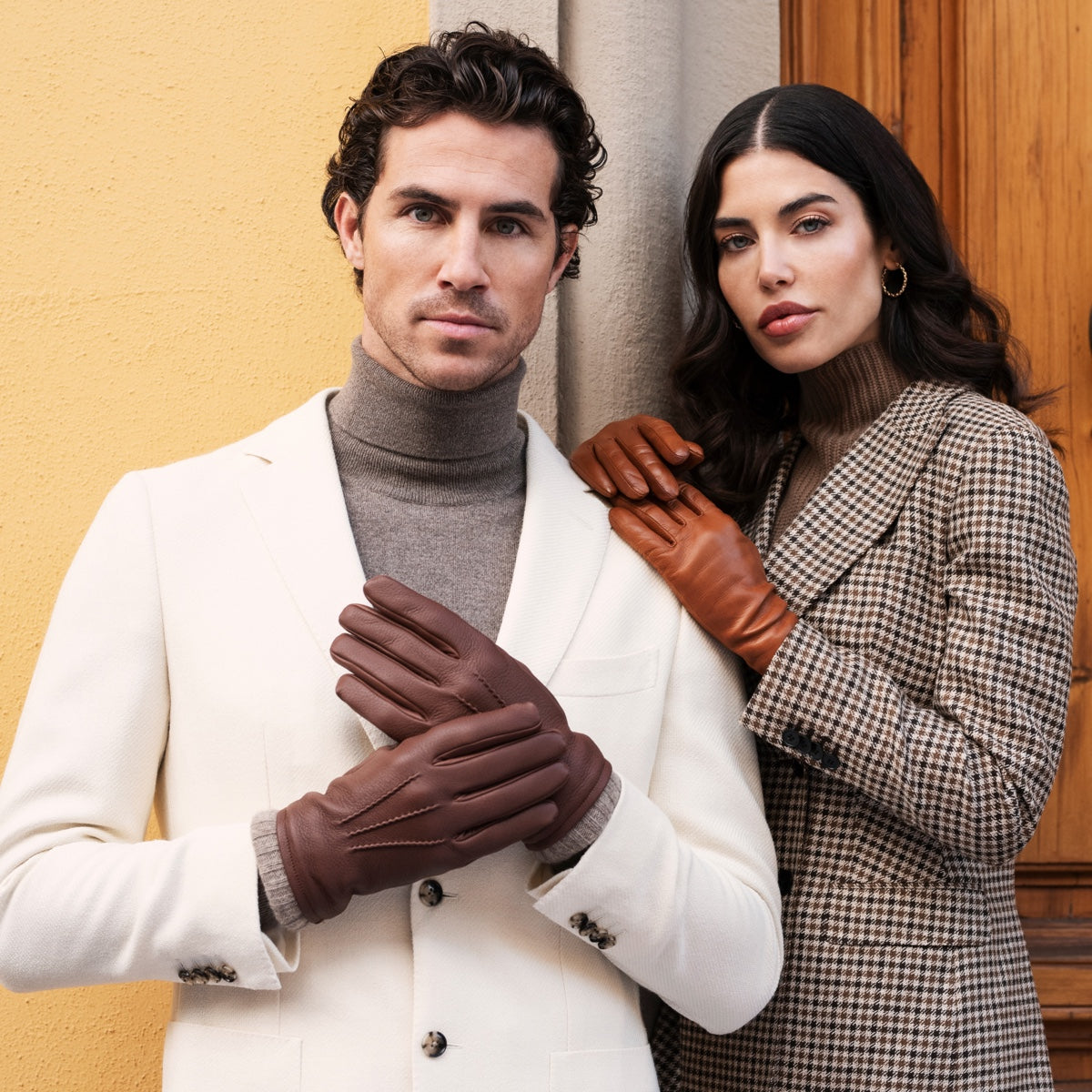 Bruine Leren Handschoenen Heren - Deerskin - Handgemaakt in Italië – Luxe Leren Handschoenen – Handgemaakt in Italië – Fratelli Orsini® - 8