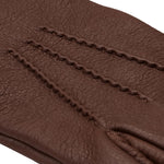 Bruine Leren Handschoenen Heren - Deerskin - Handgemaakt in Italië – Luxe Leren Handschoenen – Handgemaakt in Italië – Fratelli Orsini® - 4