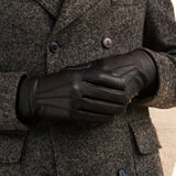 Zwarte Leren Handschoenen Heren - Hertenleer - Handgemaakt in Italië – Luxe Leren Handschoenen – Handgemaakt in Italië – Fratelli Orsini® - 9