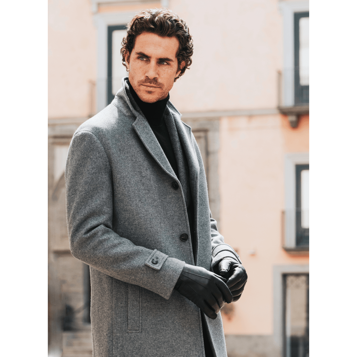 Leren Handschoenen Heren Zwart - Bruine Vacht - Handgemaakt in Italië – Luxe Leren Handschoenen – Handgemaakt in Italië – Fratelli Orsini® - 7
