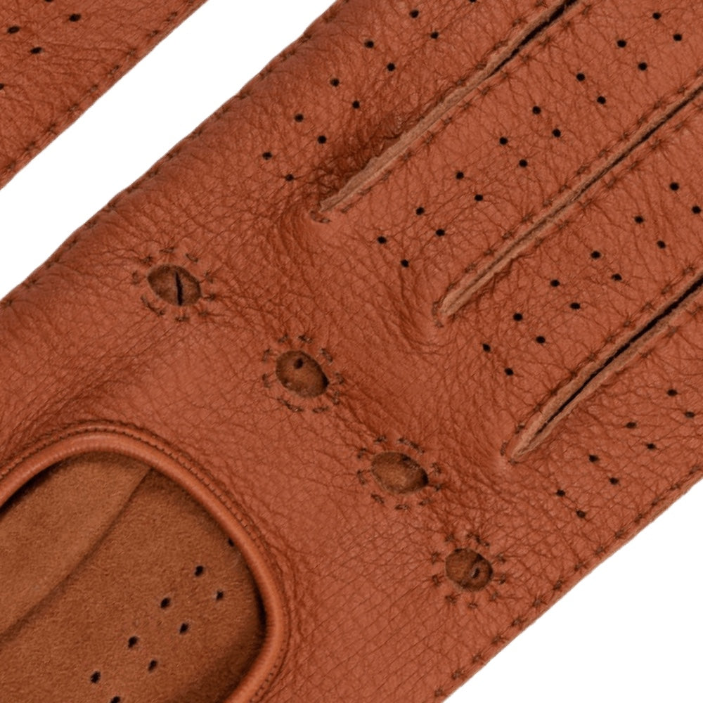 Autohandschoenen Dames Bruin - Deerskin - Handgemaakt in Italië – Luxe Leren Handschoenen – Handgemaakt in Italië – Fratelli Orsini® - 2