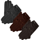 Autohandschoenen Heren - Donkerbruin - Handgemaakt in Italië – Luxe Leren Handschoenen – Handgemaakt in Italië – Fratelli Orsini® - 2
