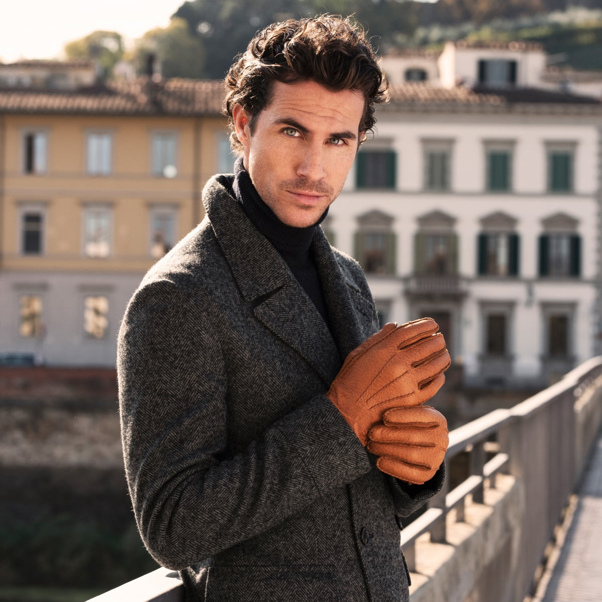 Peccary Leren Handschoenen - 100% Cashmere - Handgemaakt in Italië – Luxe Leren Handschoenen – Handgemaakt in Italië – Fratelli Orsini® - 6