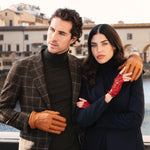 Peccary Leren Handschoenen - 100% Cashmere - Handgemaakt in Italië – Luxe Leren Handschoenen – Handgemaakt in Italië – Fratelli Orsini® - 10