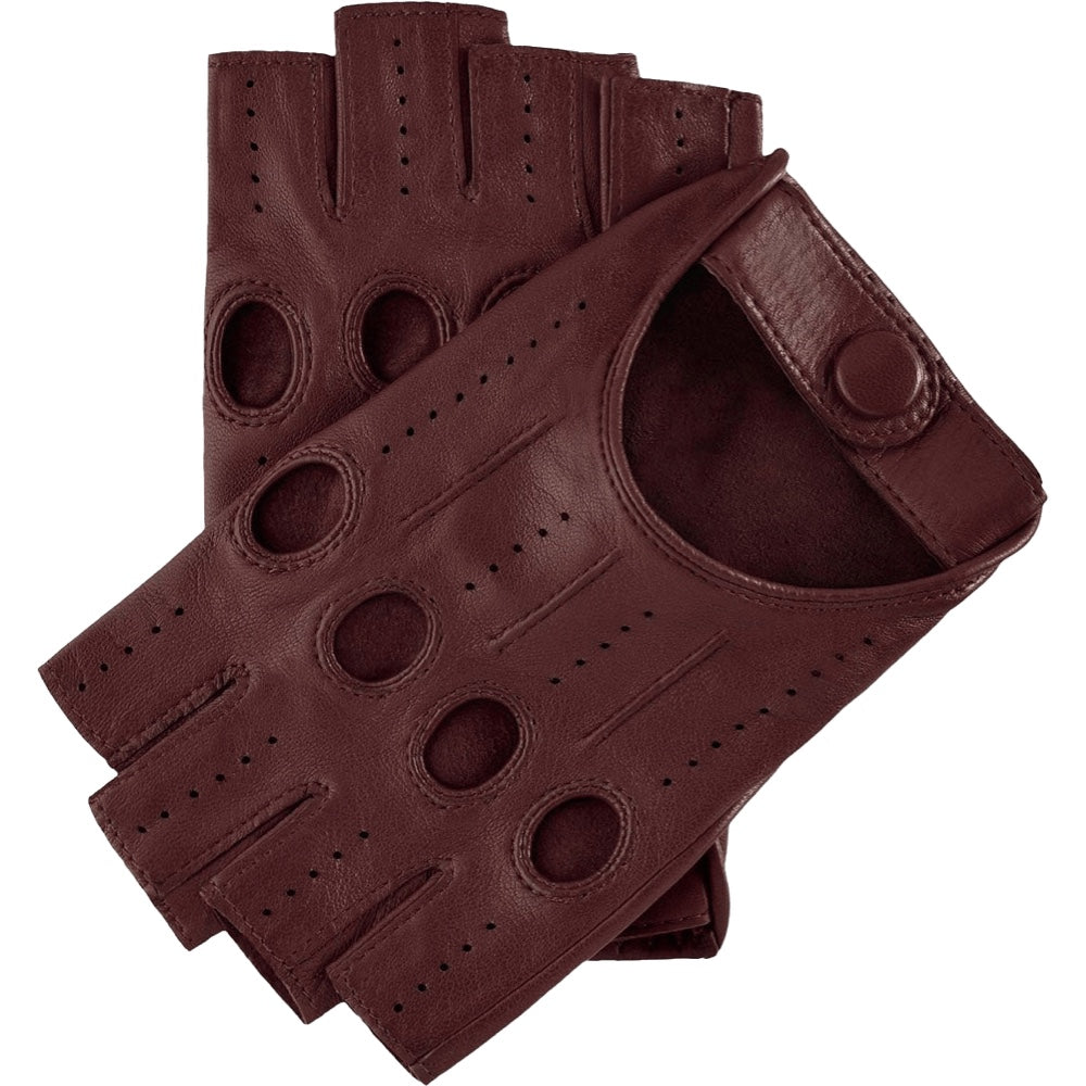 Autohandschoenen Dames Cordovan - Vingerloos - Handgemaakt in Italië – Luxe Leren Handschoenen – Handgemaakt in Italië – Fratelli Orsini® - 1