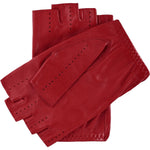 Autohandschoenen Dames Rood - Vingerloos - Handgemaakt in Italië – Luxe Leren Handschoenen – Handgemaakt in Italië – Fratelli Orsini® - 2