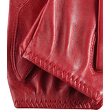 Autohandschoenen Dames Rood - Vingerloos - Handgemaakt in Italië – Luxe Leren Handschoenen – Handgemaakt in Italië – Fratelli Orsini® - 4