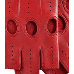 Autohandschoenen Dames Rood - Vingerloos - Handgemaakt in Italië – Luxe Leren Handschoenen – Handgemaakt in Italië – Fratelli Orsini® - 5