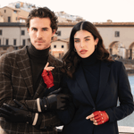 Autohandschoenen Dames Rood - Vingerloos - Handgemaakt in Italië – Luxe Leren Handschoenen – Handgemaakt in Italië – Fratelli Orsini® - 7