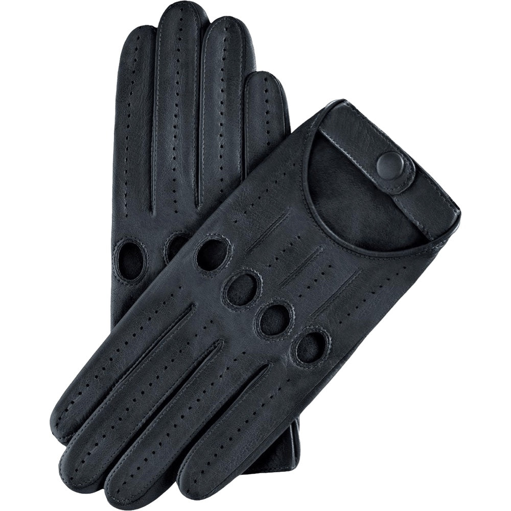 Autohandschoenen Dames Zwart - Handgemaakt in Italië – Luxe Leren Handschoenen – Handgemaakt in Italië – Fratelli Orsini® - 1