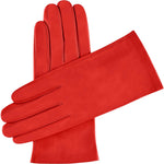 Leren Handschoenen Dames Rood - Zijde - Handgemaakt in Italië – Luxe Leren Handschoenen – Handgemaakt in Italië – Fratelli Orsini® - 1