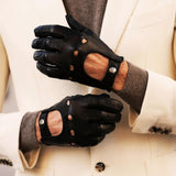 Autohandschoenen Heren Zwart - Touchscreen - Handgemaakt in Italië – Luxe Leren Handschoenen – Handgemaakt in Italië – Fratelli Orsini® - 4