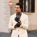 Autohandschoenen Heren Zwart - Touchscreen - Handgemaakt in Italië – Luxe Leren Handschoenen – Handgemaakt in Italië – Fratelli Orsini® - 5