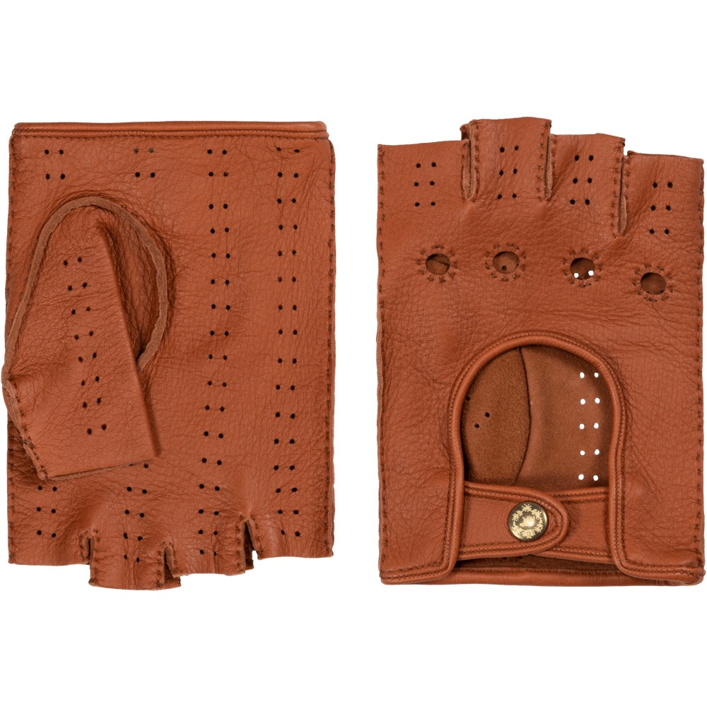 Autohandschoenen Heren Bruin - Hertenleer - Handgemaakt in Italië – Luxe Leren Handschoenen – Handgemaakt in Italië – Fratelli Orsini® - 1