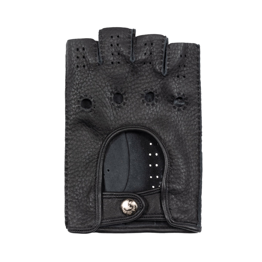 Autohandschoenen Heren Zwart - Hertenleer - Handgemaakt in Italië – Luxe Leren Handschoenen – Handgemaakt in Italië – Fratelli Orsini® - 2